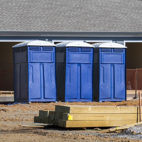 what is the expected delivery and pickup timeframe for the portable restrooms in Hanover